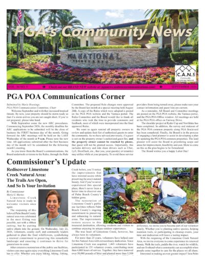PGA Community News September 2026 front page
